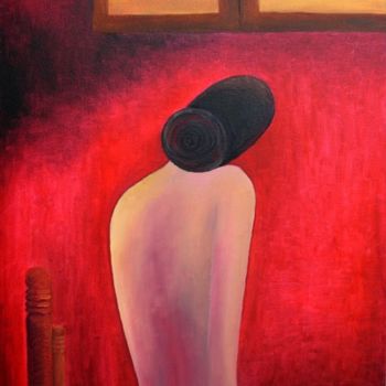 Malerei mit dem Titel "Solitude" von Aijaz Qaisar, Original-Kunstwerk