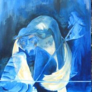 「don quichotte 2」というタイトルの絵画 Noëlle Daubyによって, オリジナルのアートワーク