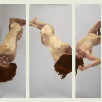 Peinture intitulée "apesanteur" par Mathieu Weemaels, Œuvre d'art originale, Huile