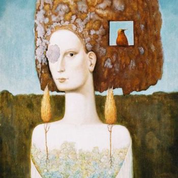 Painting titled "NEXT SPRING" by Peter Marcek, Original Artwork