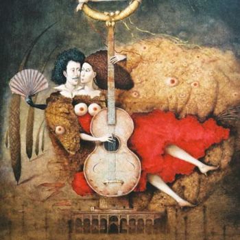 Painting titled "BOLERO 3" by Peter Marcek, Original Artwork