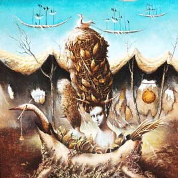 Painting titled "POOR QUEEN" by Peter Marcek, Original Artwork