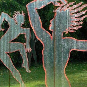 Sculpture intitulée "55 ombres à Journan…" par Pascal Borgo, Œuvre d'art originale