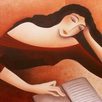 Painting titled "Love Poems" by Anita Burnaz, Original Artwork