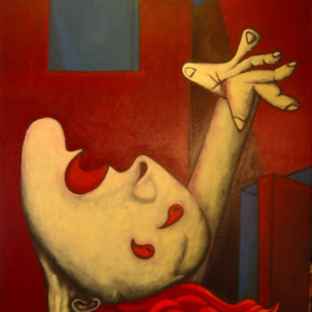 Pittura intitolato "Fragmento do Guerni…" da Nicolau Campos, Opera d'arte originale, Acrilico