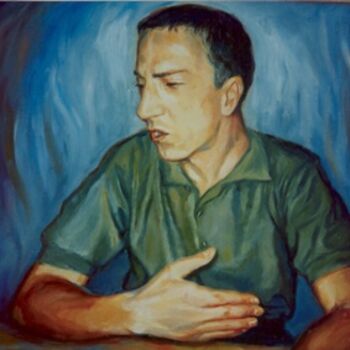 Pittura intitolato "Discutere" da Luisa Valenzano, Opera d'arte originale