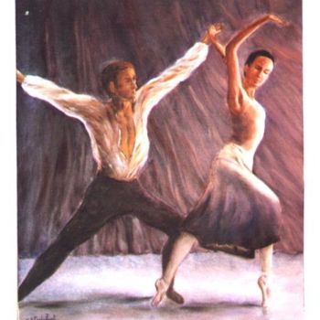 Peinture intitulée "la danse" par Géraldine Streichert, Œuvre d'art originale
