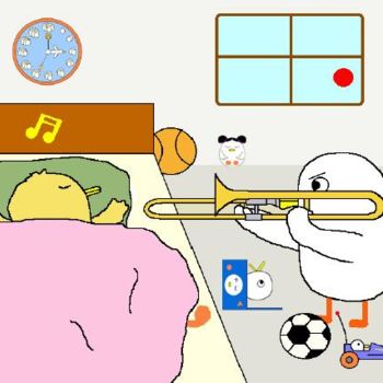 Drawing titled "Wake up!" by Kai-Yu Sun, Original Artwork