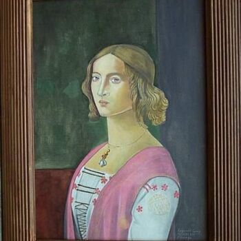 Painting titled "d'aprés Ghirlandaio" by Reginald Gray, Original Artwork