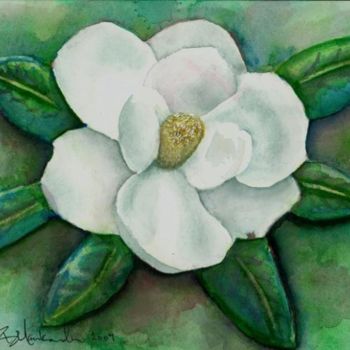 Painting titled "Magnolia 1" by Artwench, Original Artwork