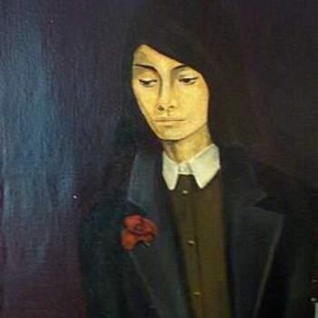 Painting titled "Portrait de Geeske" by Reginald Gray, Original Artwork
