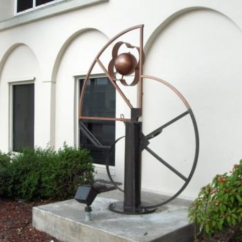 Sculpture titled "Chambered Nautilus" by Richard Beaulieu, Original Artwork, Metals
