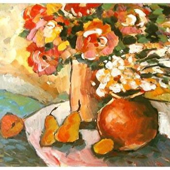 Pintura intitulada "Summer song" por Rita Monaco, Obras de arte originais, Óleo