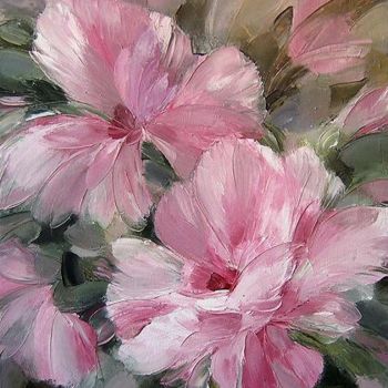 Painting titled ""Tender August"" by Diana Sadykova, Original Artwork