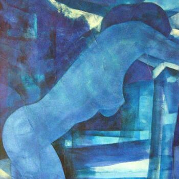 Peinture intitulée "une pose" par Andre Bourdin, Œuvre d'art originale