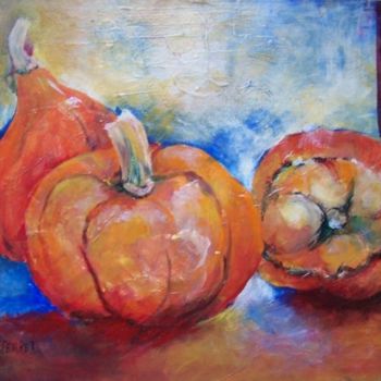 Peinture intitulée "ouille! si charnues!" par Anne-Frédérique Ferret, Œuvre d'art originale