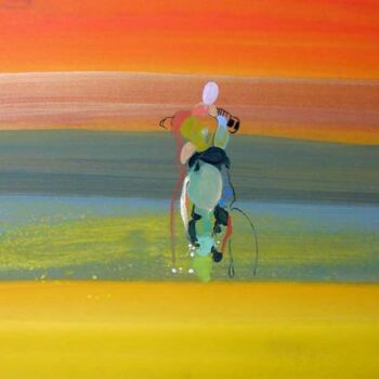 Painting titled "Floodmark" by Rob Arbouw, Original Artwork, Oil