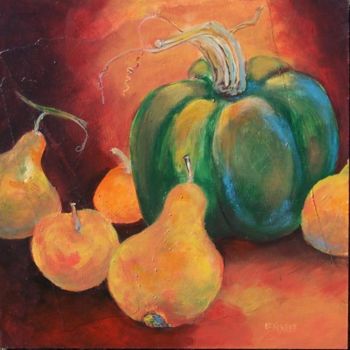 Peinture intitulée "... des légumes d'a…" par Anne-Frédérique Ferret, Œuvre d'art originale