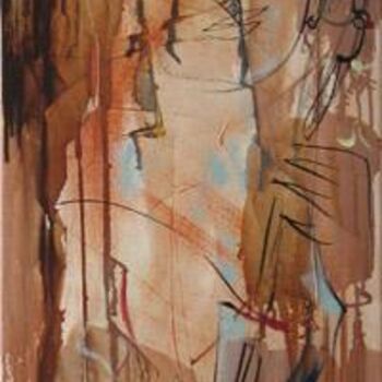 Peinture intitulée "Sky" par Oksana Veber, Œuvre d'art originale, Huile Monté sur Châssis en bois