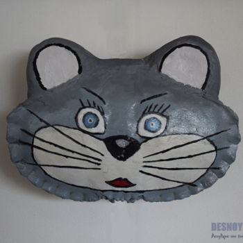 Peinture intitulée "LE CHAT I" par Desnoyers, Œuvre d'art originale, Acrylique