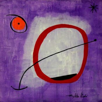 Peinture intitulée "Attacher le sens" par Nikko Kali, Œuvre d'art originale