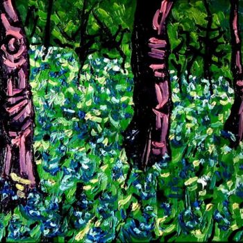 Painting titled "A CLEARING FOR LUPI…" by Pat Moffatt, Original Artwork
