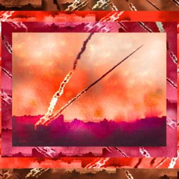 Pintura titulada "Derecho de los fueg…" por Hilda De Urrutia, Obra de arte original