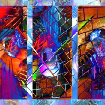 Pintura titulada "Tres tristes" por Hilda De Urrutia, Obra de arte original