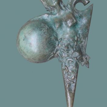 Sculpture intitulée "Variation sur M" par Sak, Œuvre d'art originale