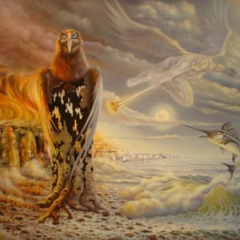 Malerei mit dem Titel "Almost the end - Pr…" von Gyuri Lohmuller, Original-Kunstwerk, Öl