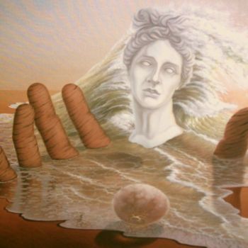 Painting titled "Not simply beauty -…" by Gyuri Lohmuller, Original Artwork, Oil