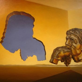 Pintura intitulada "no inspiration - pa…" por Gyuri Lohmuller, Obras de arte originais, Óleo