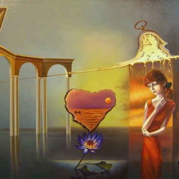 「heaven 109 - le par…」というタイトルの絵画 Gyuri Lohmullerによって, オリジナルのアートワーク, オイル