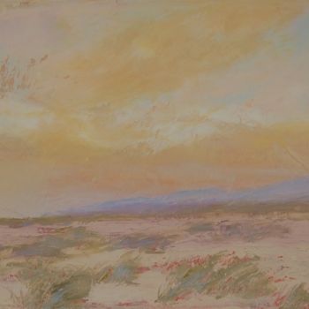 Schilderij getiteld "DESERT PASTEL" door Tina Bluefield, Origineel Kunstwerk, Olie