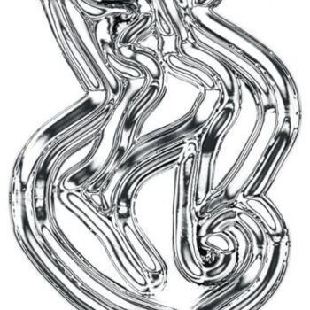Digitale Kunst mit dem Titel "Two graces (black&w…" von Lia Chechelashvili, Original-Kunstwerk, Andere