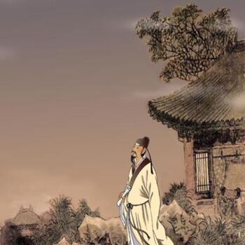 Painting titled "诗人李白" by Zhi Yong Mao, Original Artwork, Oil