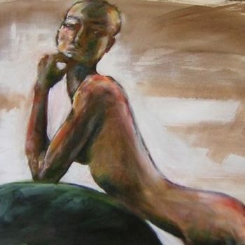 Painting titled "On Top (Fnp16)" by Richard Herr, Original Artwork, Acrylic