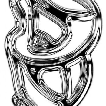 Digitale Kunst getiteld "Abstract form" door Lia Chechelashvili, Origineel Kunstwerk, Anders