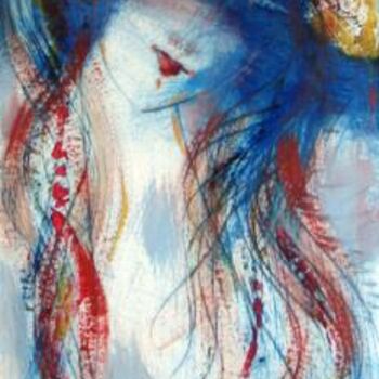 Painting titled "100-35_cm,_Oil-card…" by Oksana Veber, Original Artwork, Oil