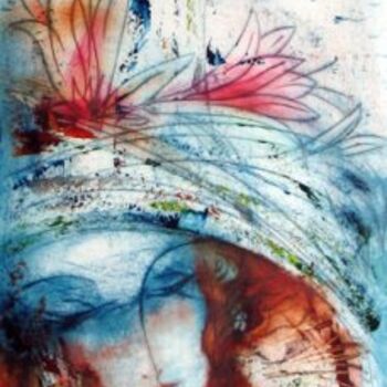 Painting titled "100-35_cm,_Oil-card…" by Oksana Veber, Original Artwork, Oil