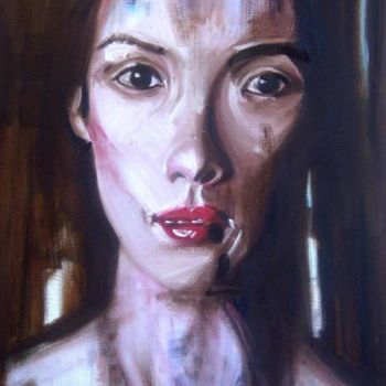 绘画 标题为“due dita di h2o” 由Moreno Zanibellato, 原创艺术品, 油