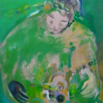 Painting titled "portrait  of a scie…" by Rob Arbouw, Original Artwork, Oil