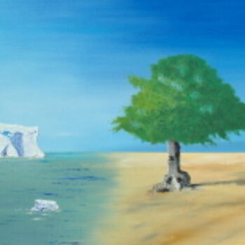 Pintura intitulada "NORD SUD" por Dominique Thivollier, Obras de arte originais