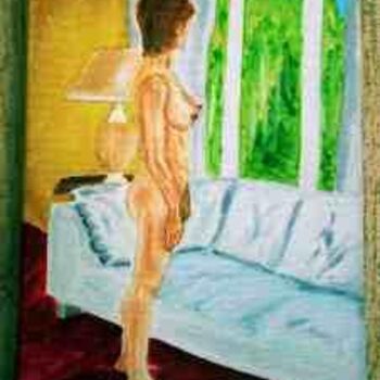Peinture intitulée "Curiosité" par Jean Guyou, Œuvre d'art originale, Huile
