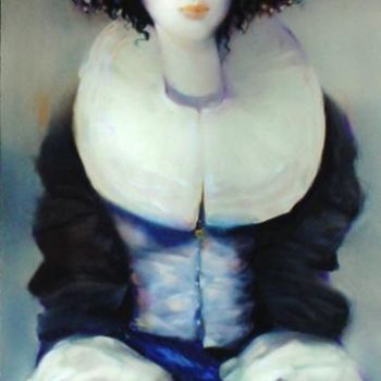Painting titled "The lttle blue shell" by W. A. Di Bolgherese, Original Artwork