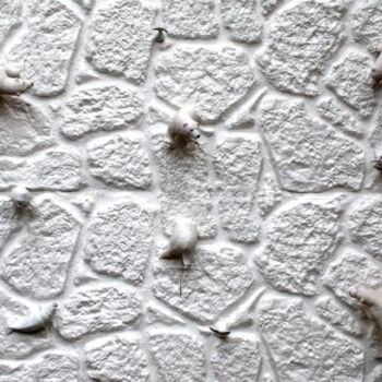 Scultura intitolato ""L'ultima oasi". ba…" da Angelo Mazzoleni, Opera d'arte originale, Plastica