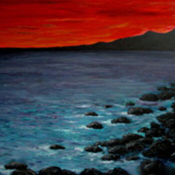 Peinture intitulée "The dawn" par Elen Gera, Œuvre d'art originale