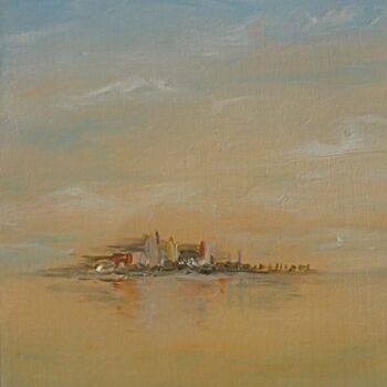 Peinture intitulée "Point du jour" par Elisa Cook Benbassat Bassat, Œuvre d'art originale, Huile