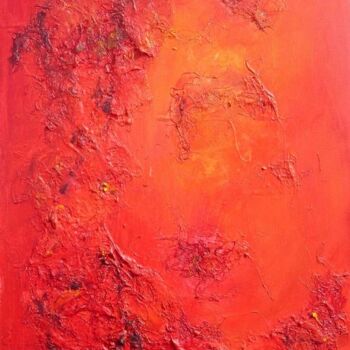 Peinture intitulée "Souvenance écarlate" par Elisa Cook Benbassat Bassat, Œuvre d'art originale, Huile
