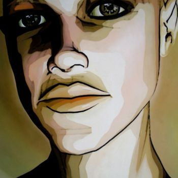 Painting titled "Missxi" by Cebarre, Original Artwork, Oil